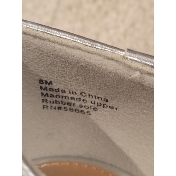 New Abound Gorgi Bow Flats Slip On Shoes Women's Silver Crystal Bow Size US 8 - Picture 6 of 10